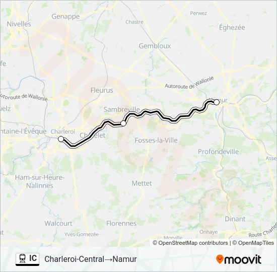 IC Train Line Map