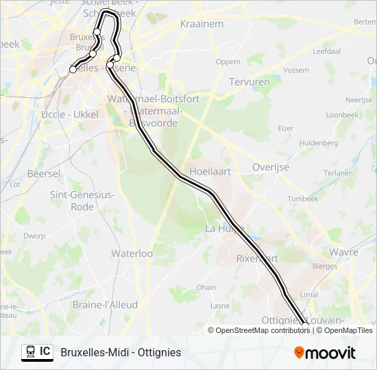 IC Train Line Map