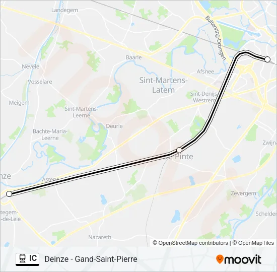 IC Trein Line Map