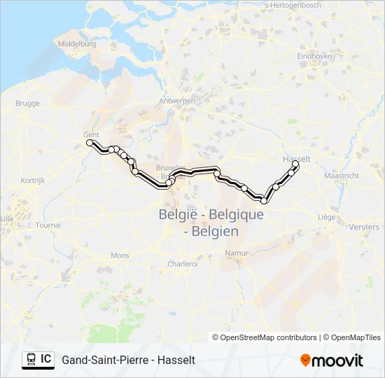 IC Train Line Map