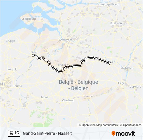 IC train Line Map