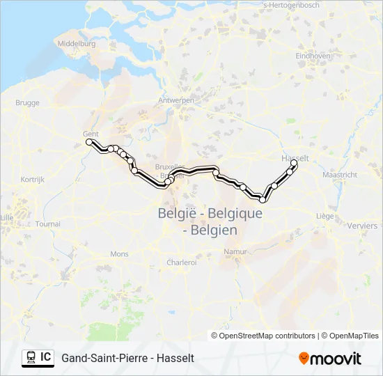 IC Train Line Map