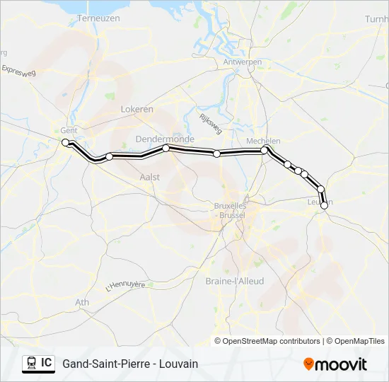 IC Train Line Map