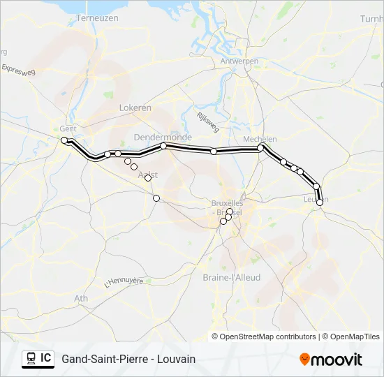 IC Train Line Map