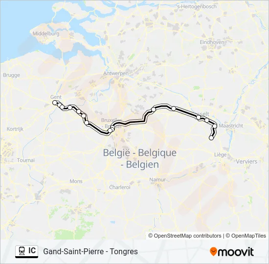 IC Train Line Map