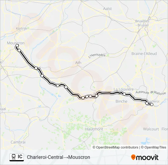 IC Train Line Map