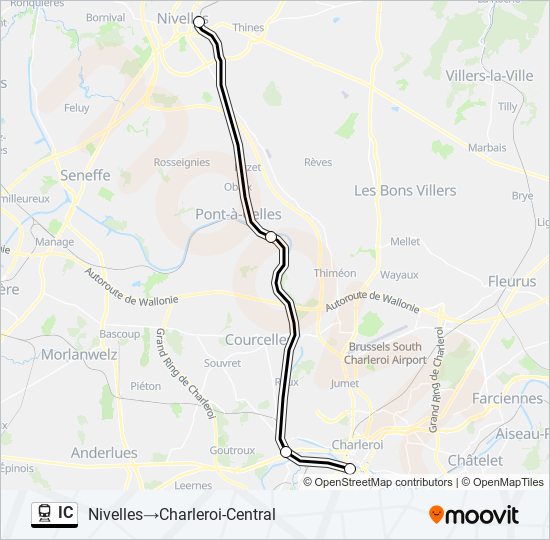 IC train Line Map