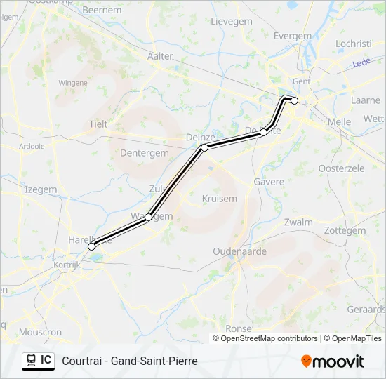 IC Train Line Map