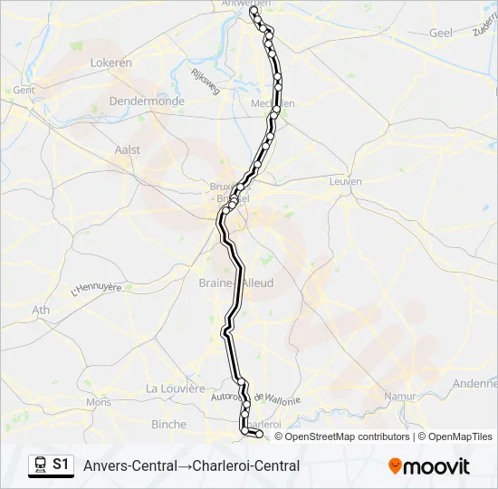 S1 Trein Line Map