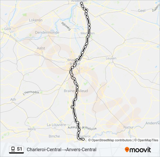 S1 Train Line Map