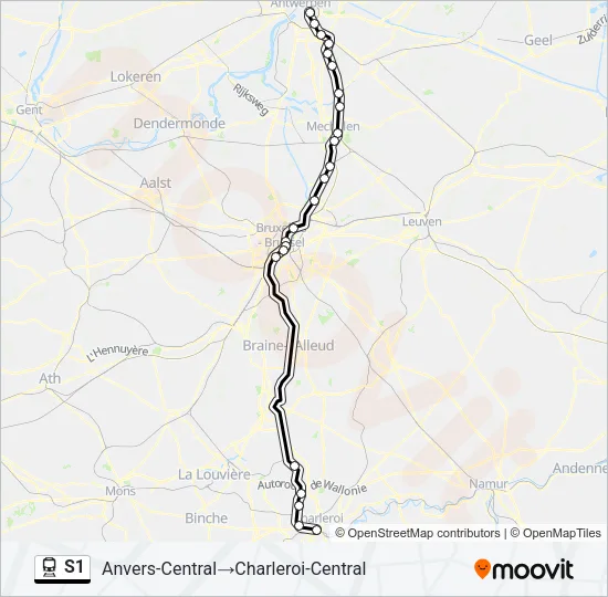 S1 Train Line Map