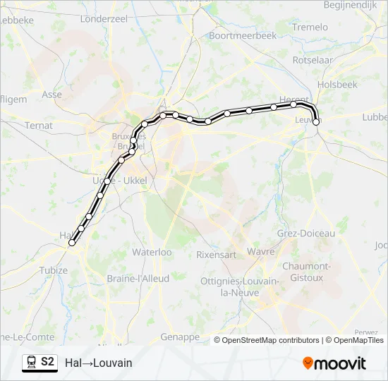 S2 Train Line Map