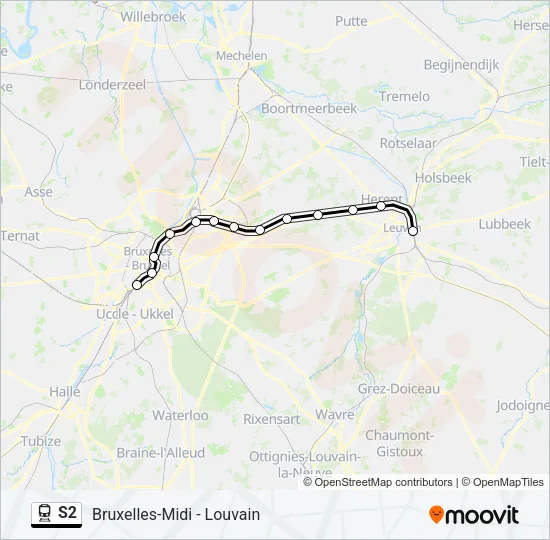 S2 Train Line Map