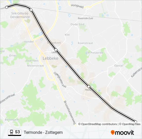 S3 Train Line Map