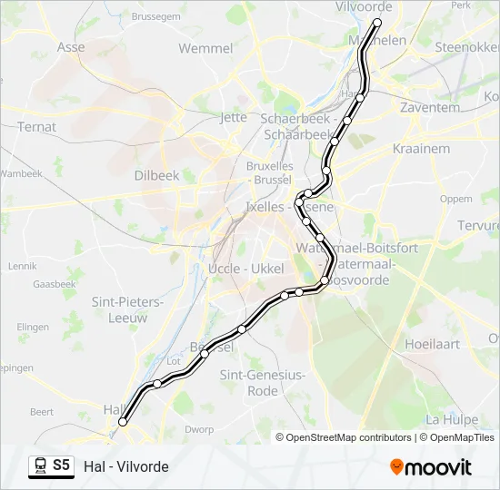 S5 Train Line Map