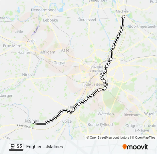 S5 Train Line Map