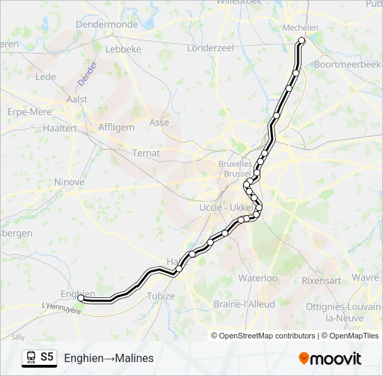 S5 Train Line Map