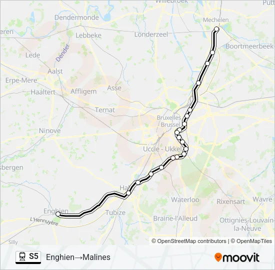 S5 Train Line Map