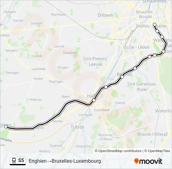 S5 Train Line Map