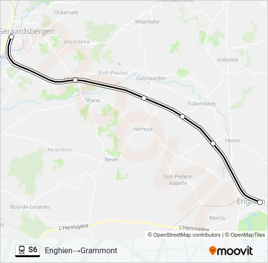 S6 Train Line Map