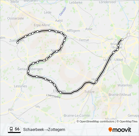 S6 Train Line Map