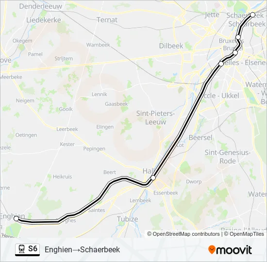 S6 Train Line Map