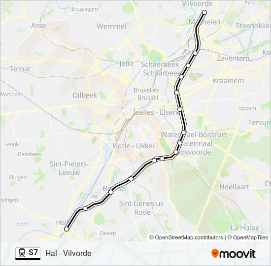 S7 Train Line Map