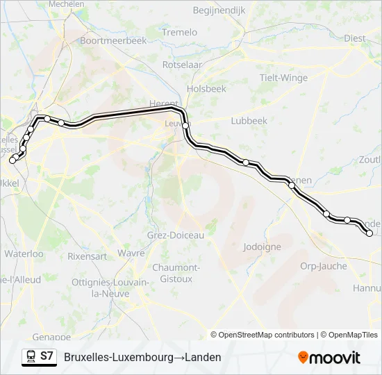 S7 Train Line Map