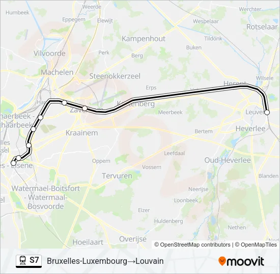 S7 Train Line Map