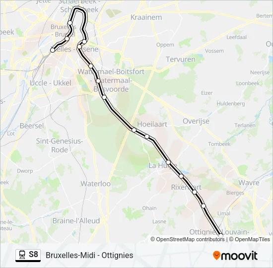 S8 Train Line Map