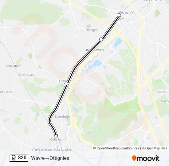 S20 Train Line Map