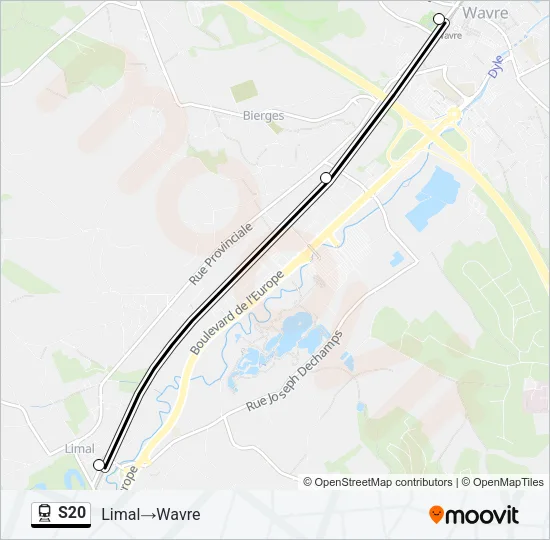 S20 Train Line Map