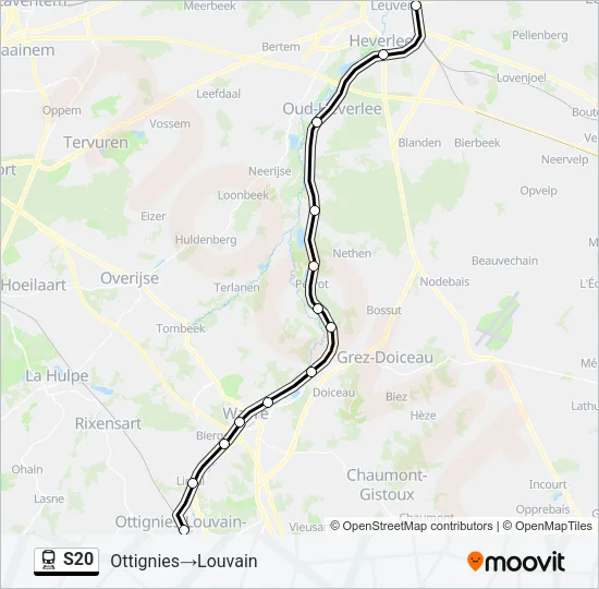 S20 Train Line Map