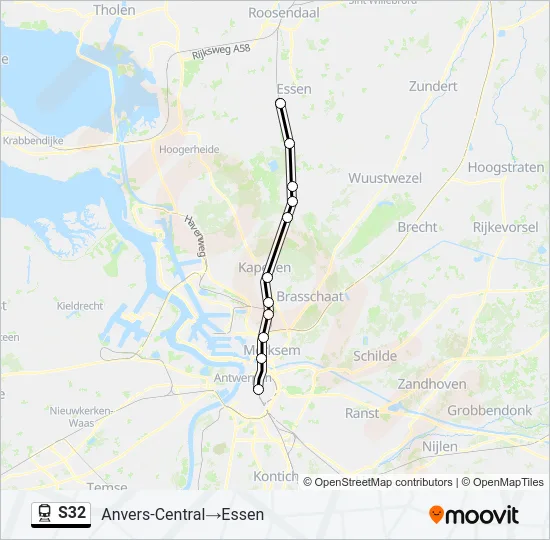 S32 Train Line Map