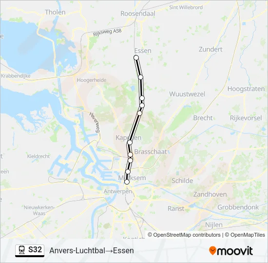 S32 Trein Line Map