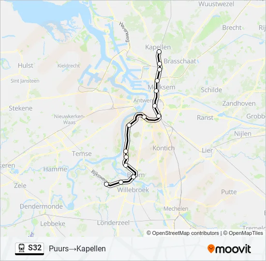 S32 Train Line Map