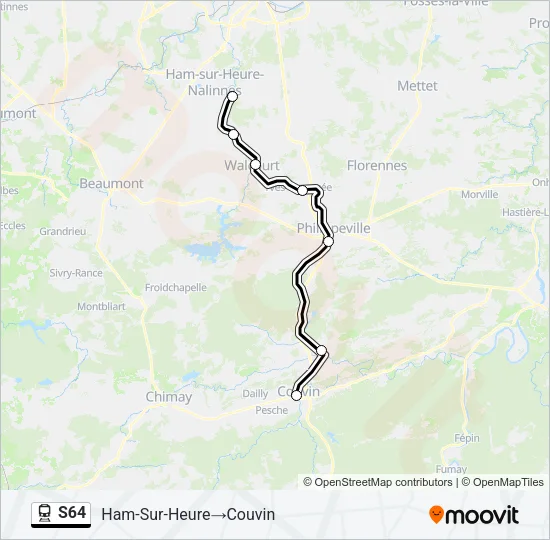 S64 Train Line Map