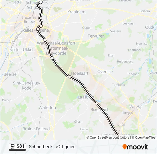 S81 Train Line Map