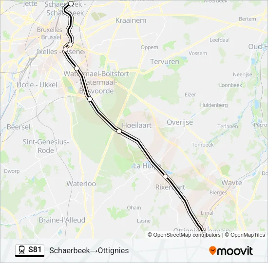 S81 Train Line Map