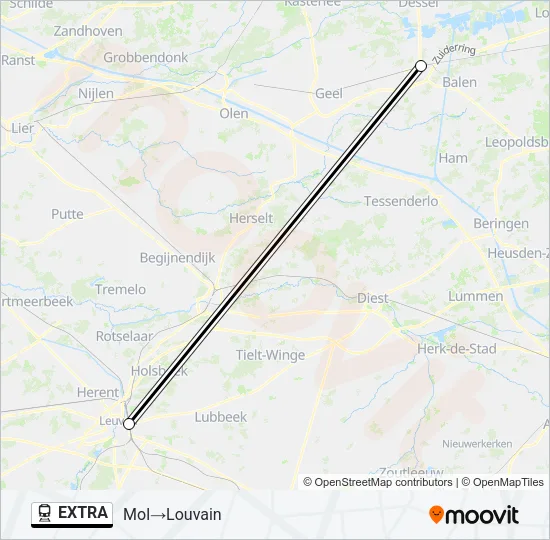 EXTRA Train Line Map
