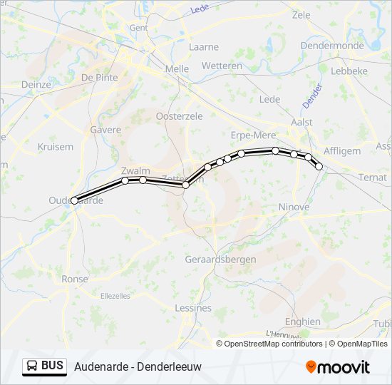 Plan de la ligne BUS 