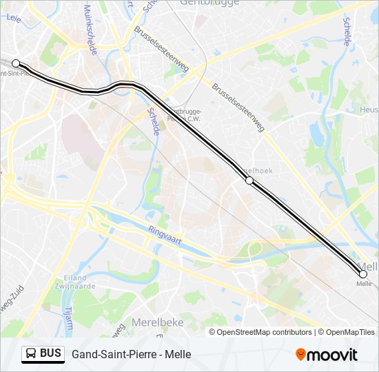 Plan de la ligne BUS 