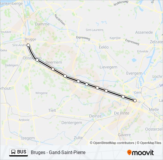 Plan de la ligne BUS 