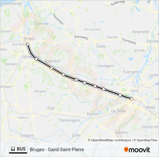Plan de la ligne BUS 