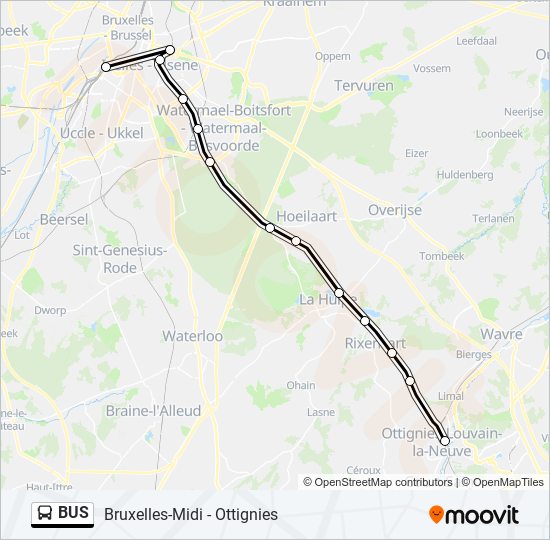 Plan de la ligne BUS 