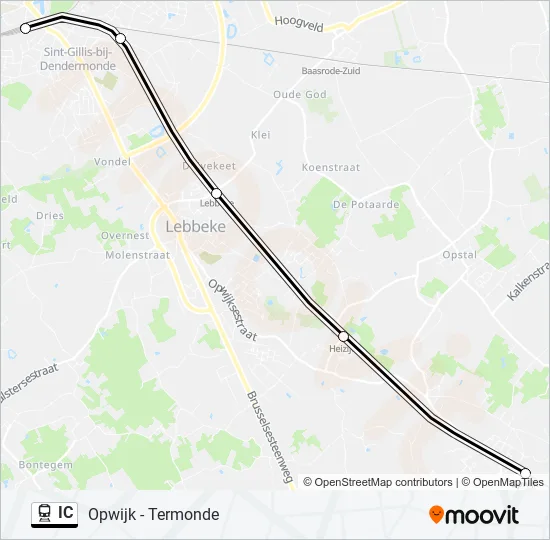 IC Train Line Map