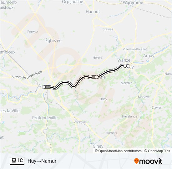IC Train Line Map
