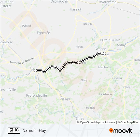 IC Train Line Map