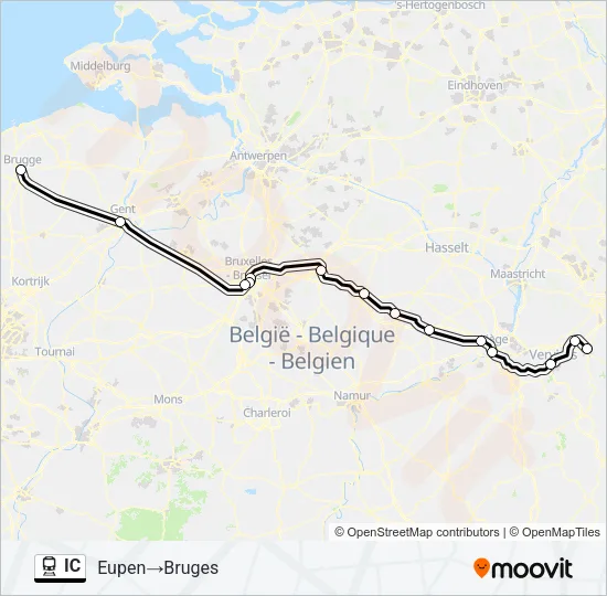 IC Train Line Map