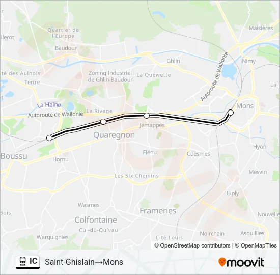 IC Train Line Map